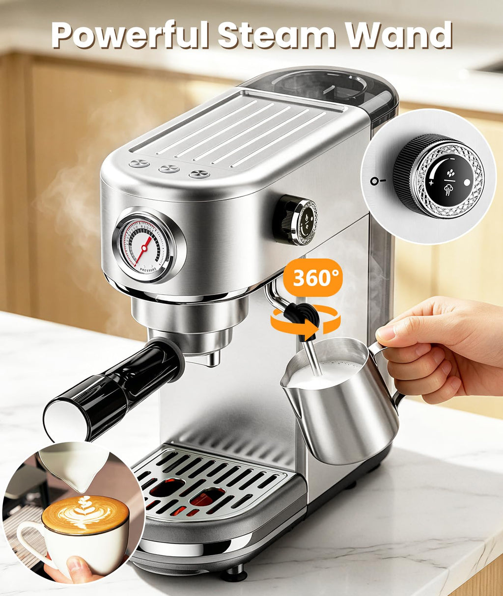 20 Bar Espresso Machine with Milk Frother C172246