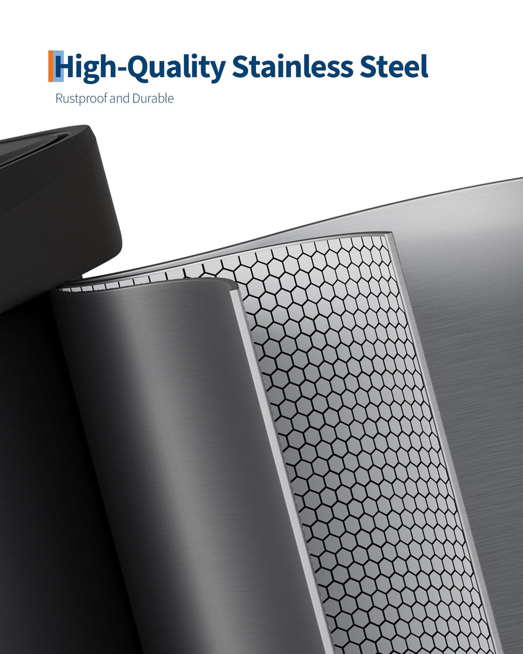 50 L Stainless Steel Step-on Trash Can with Lid O928