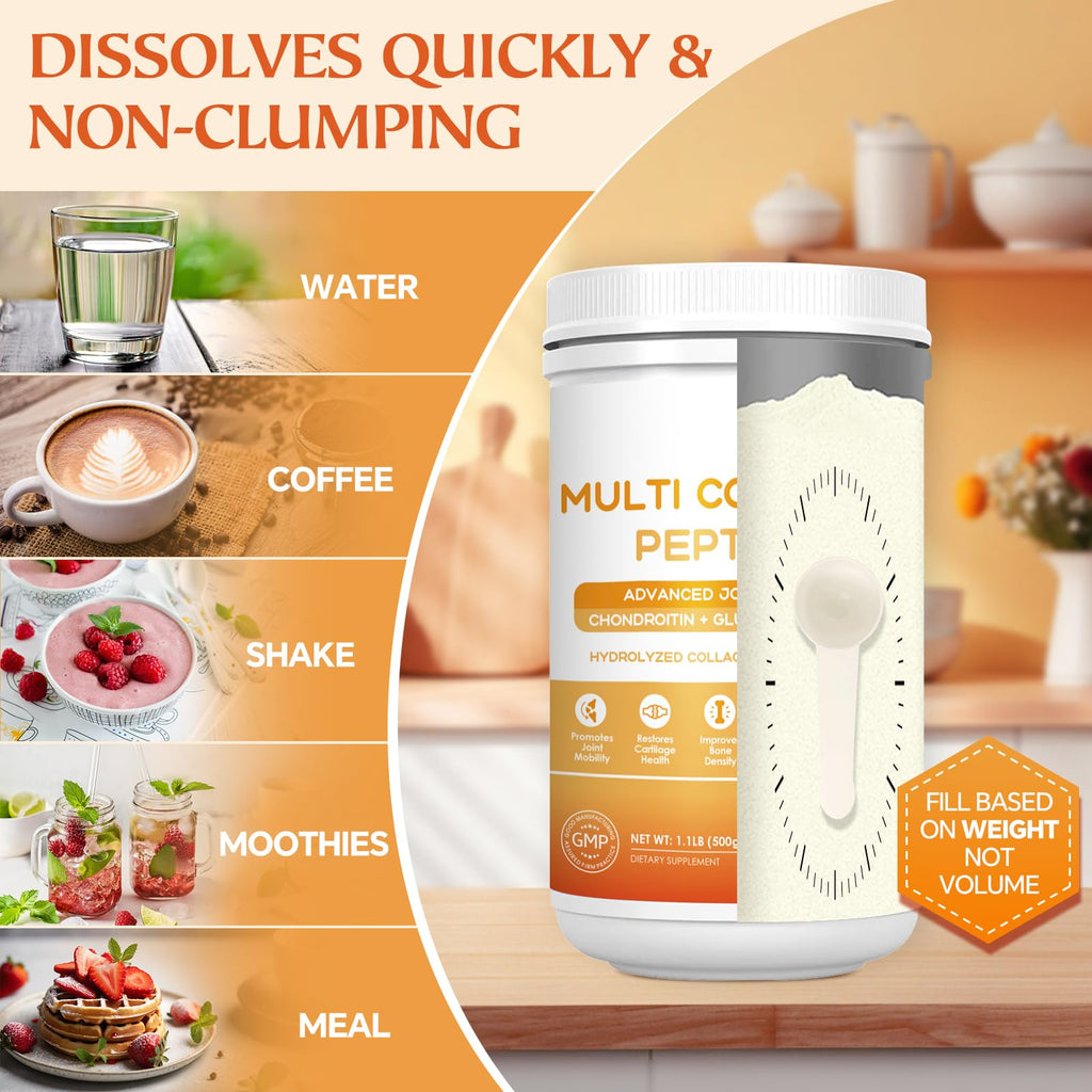 Multi Collagen Peptides Powder 50 Servings E4310