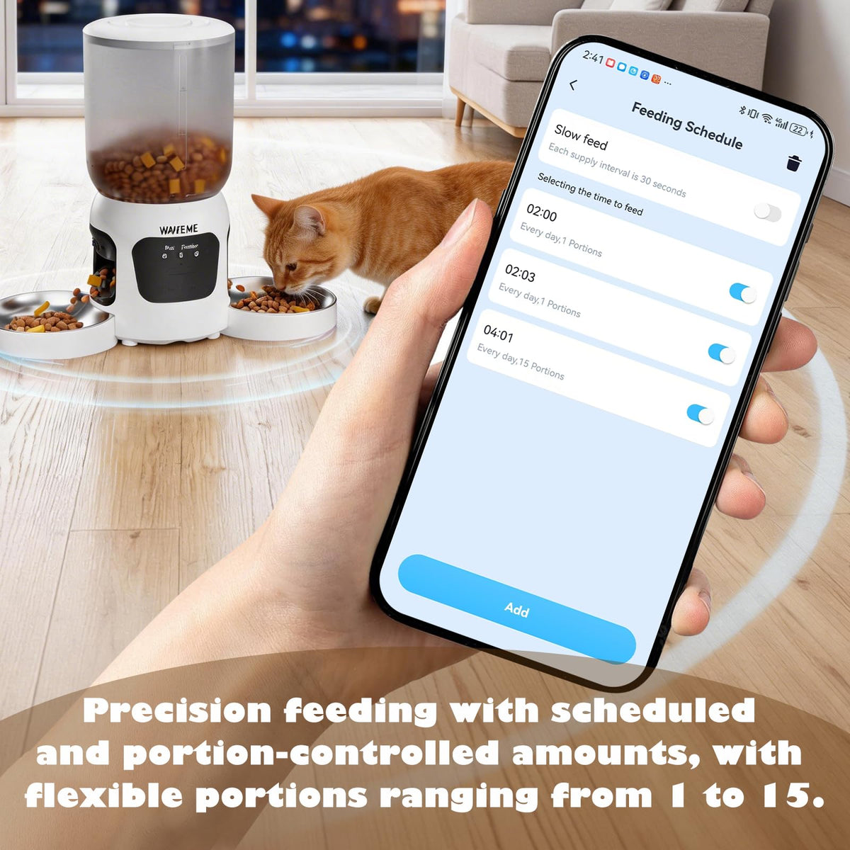 Automatic Cat Feeder with Dual Camera F500993