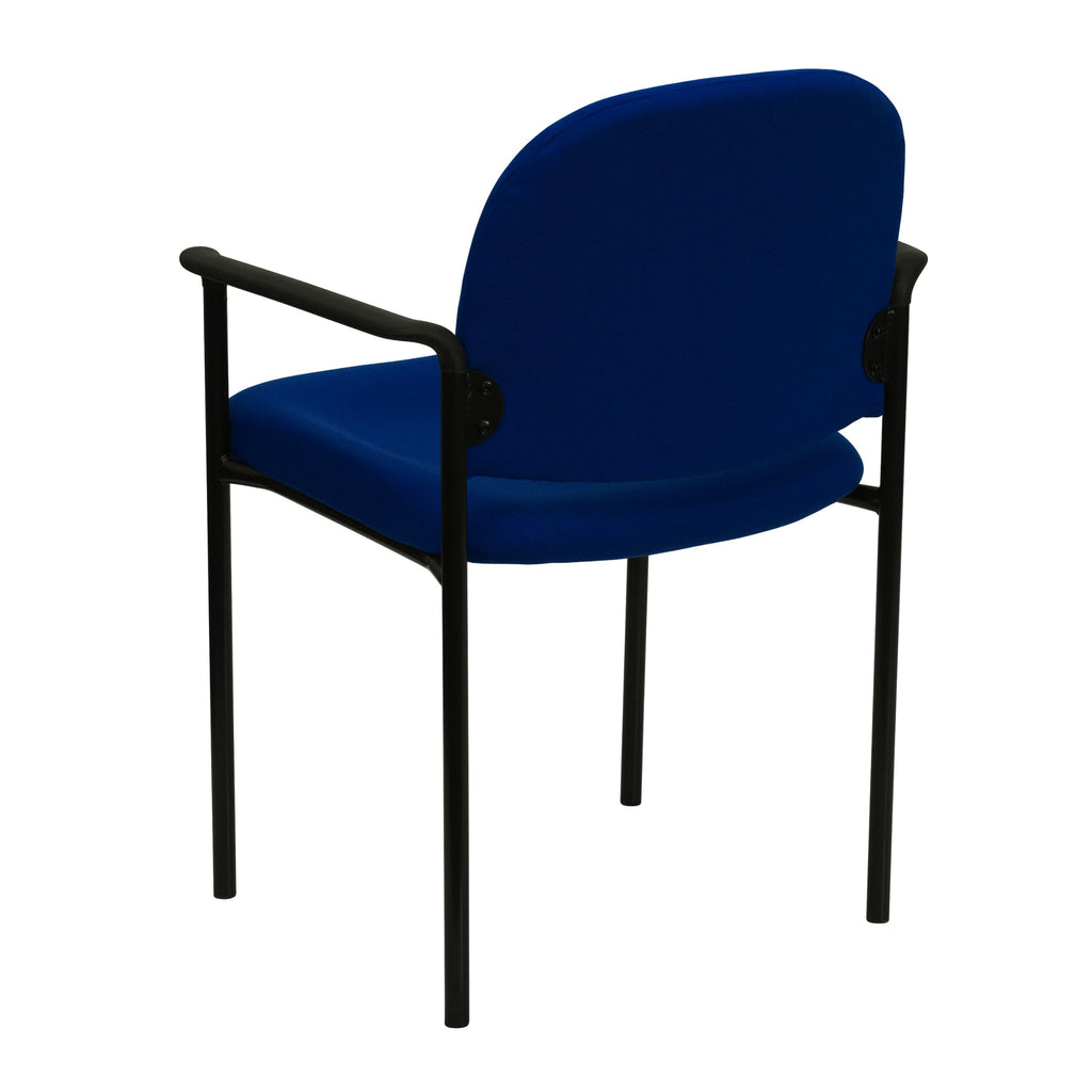 Navy Fabric Stackable Steel Side Chair M700