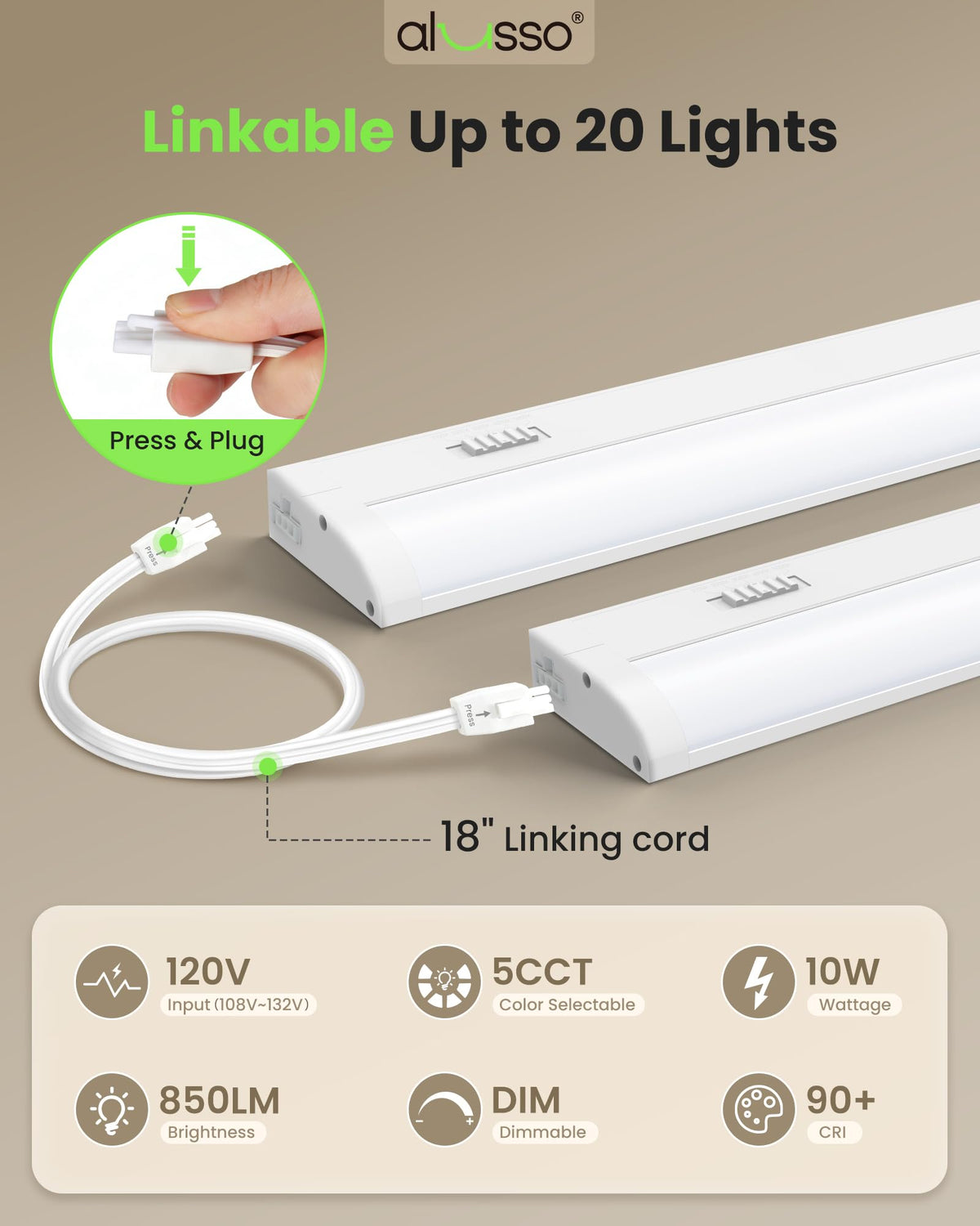 120V 18 Inch Under Cabinet Lighting L3273