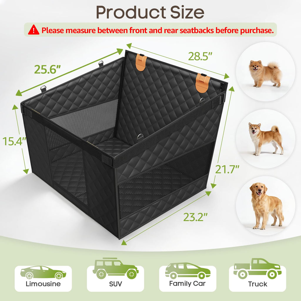 Dog Car Seat with Hard Bottom Z2424