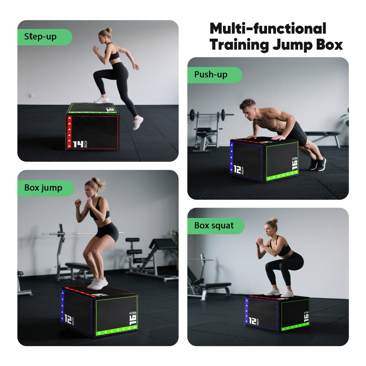 3 in 1 Foam Plyometric Jump Box V50662