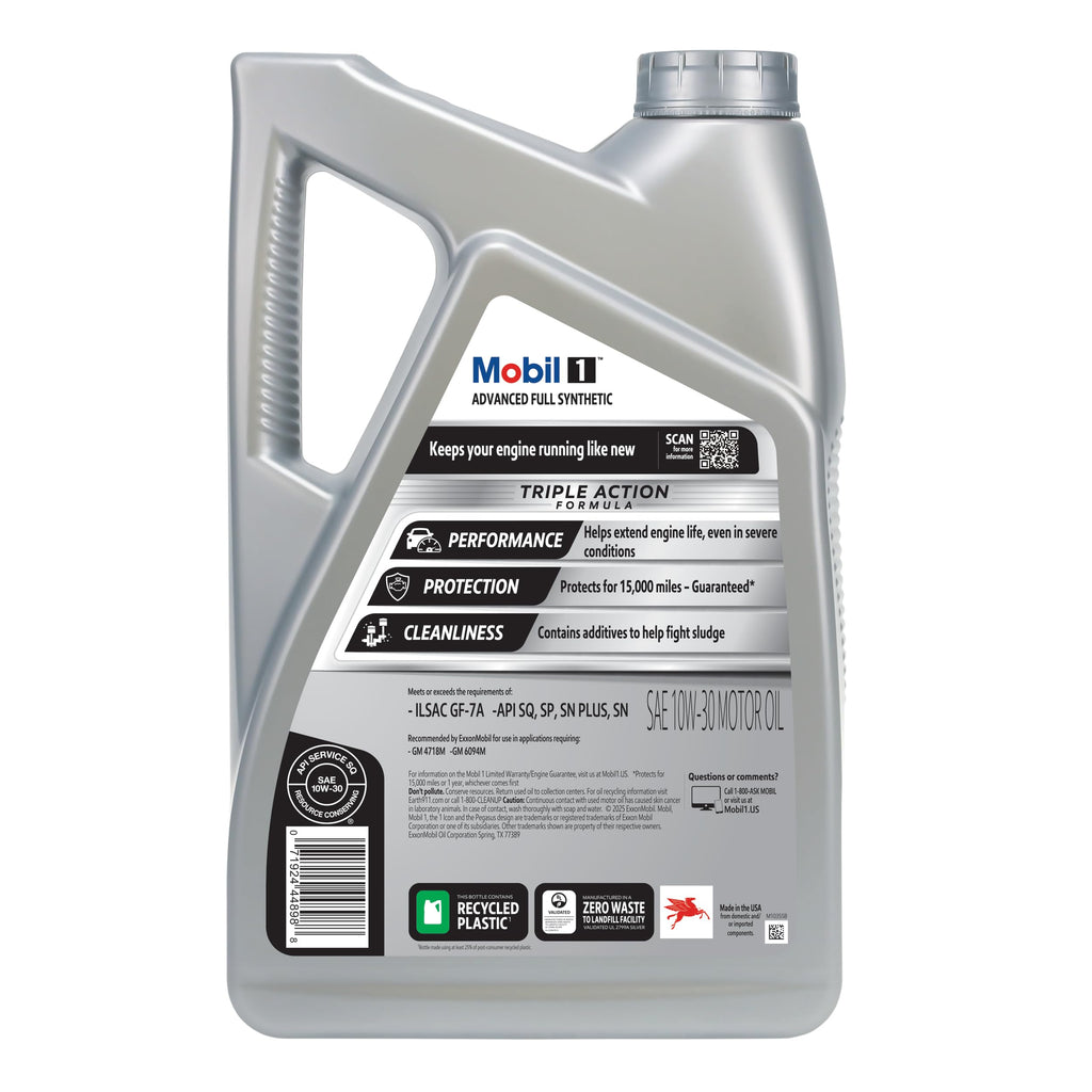Full Synthetic 10W-30 Motor Oil 5 Quart I102
