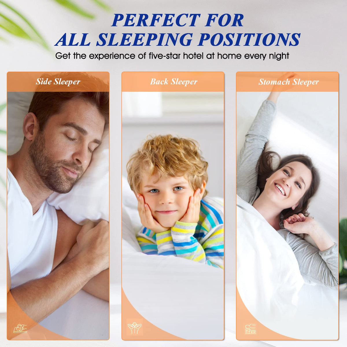 King Size Bed Pillows Set of 2 V3828