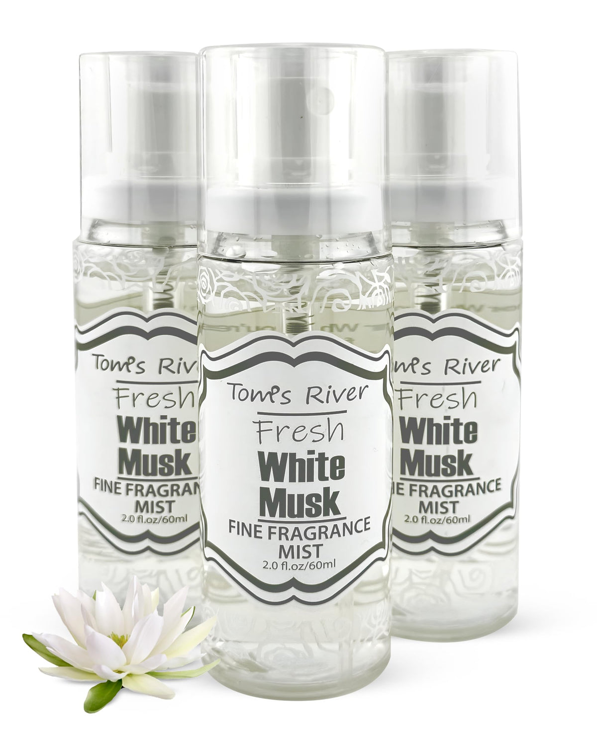 White Musk Scented Body & Hair Mist Pack of 3 2 fl oz Y2191