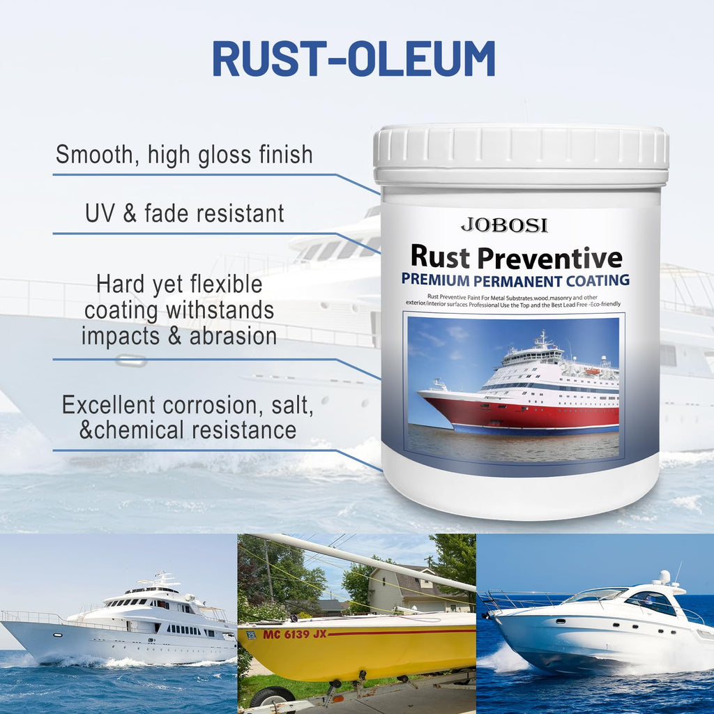 White Marine-Grade Water-Based Rust Preventative Paint 32 FL Oz W7189