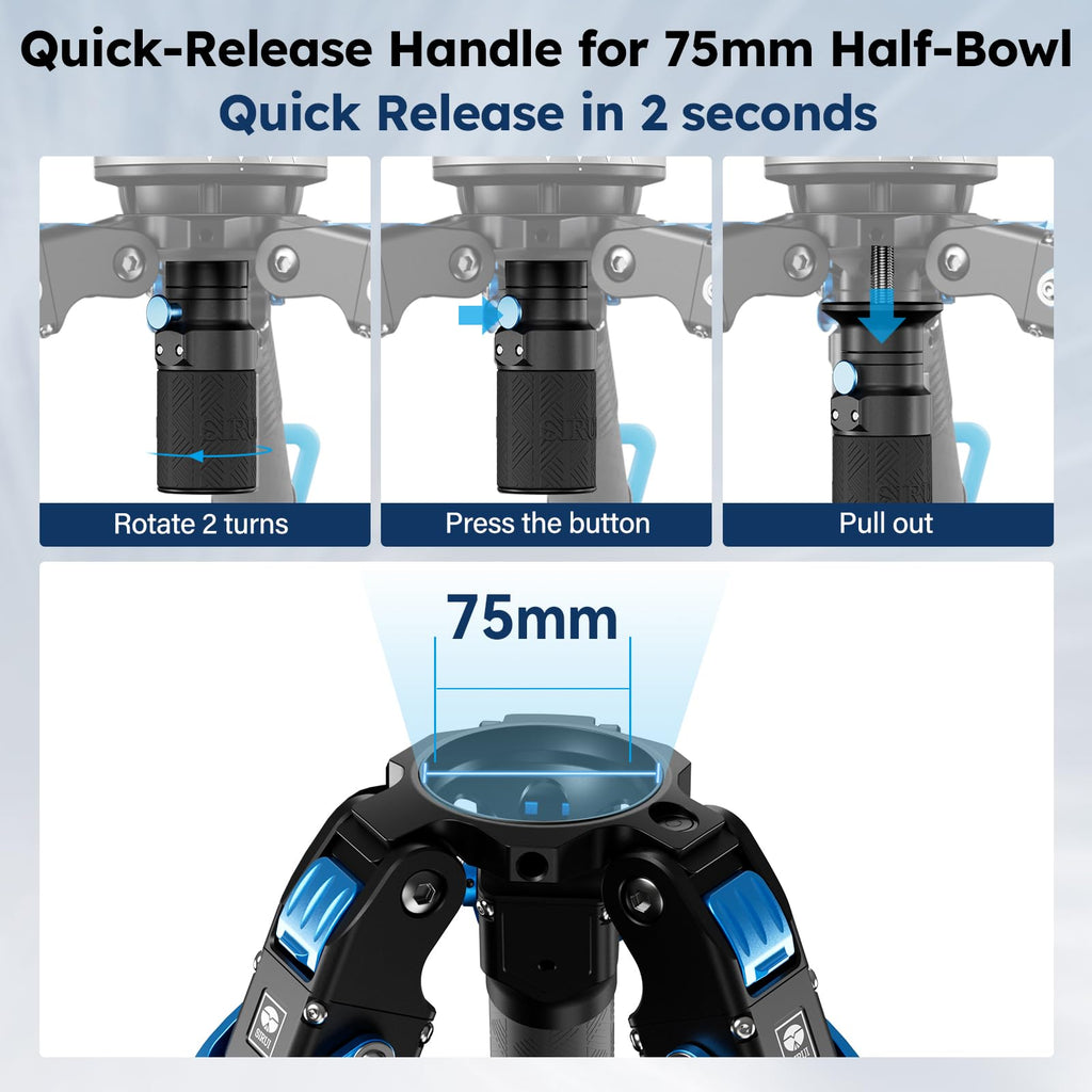 Carbon Fiber Video Tripod with Fluid Head K415301