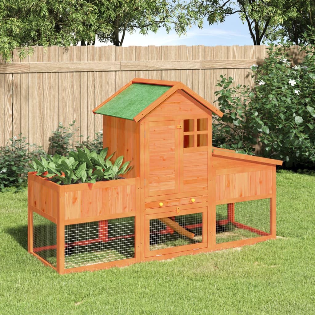 Wooden 2-Tier Rabbit Hutch O763796
