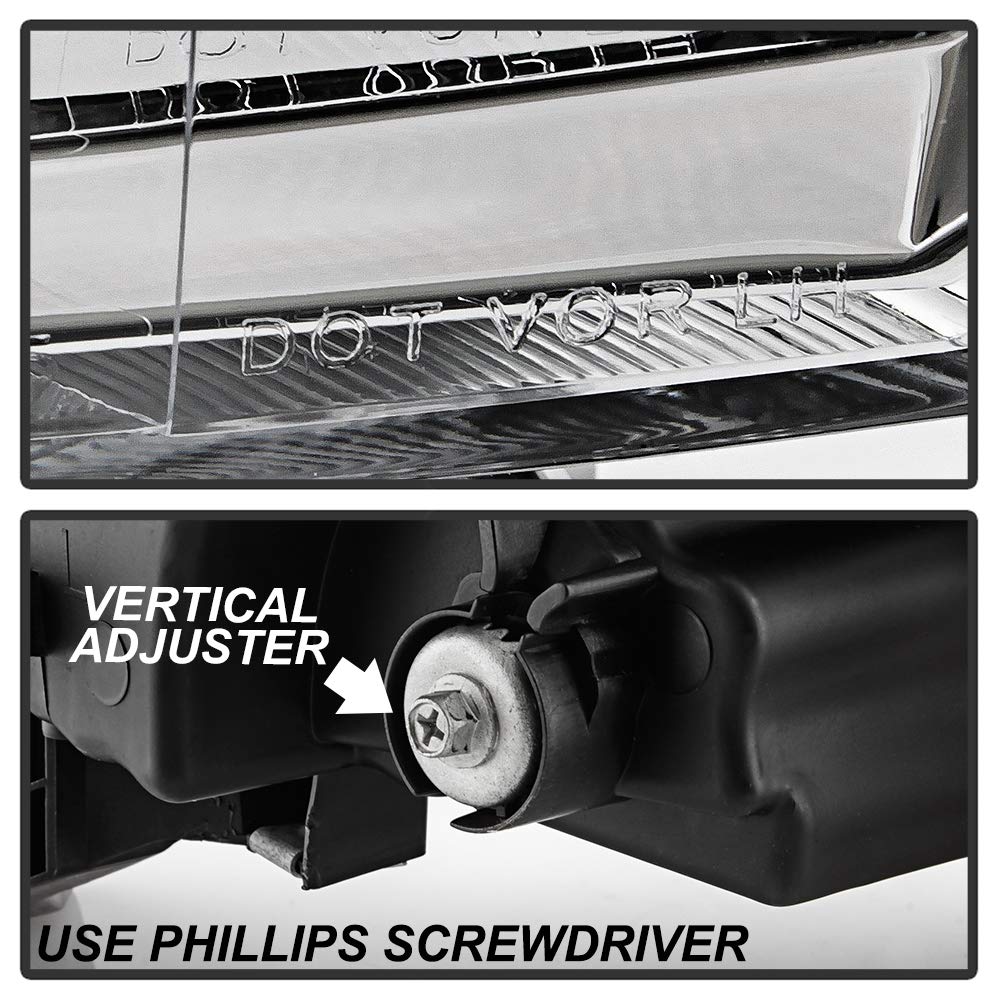 Chrome Housing Headlights Headlamps U893006
