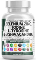 Selenium Iodine Thyroid Support Capsules H33412