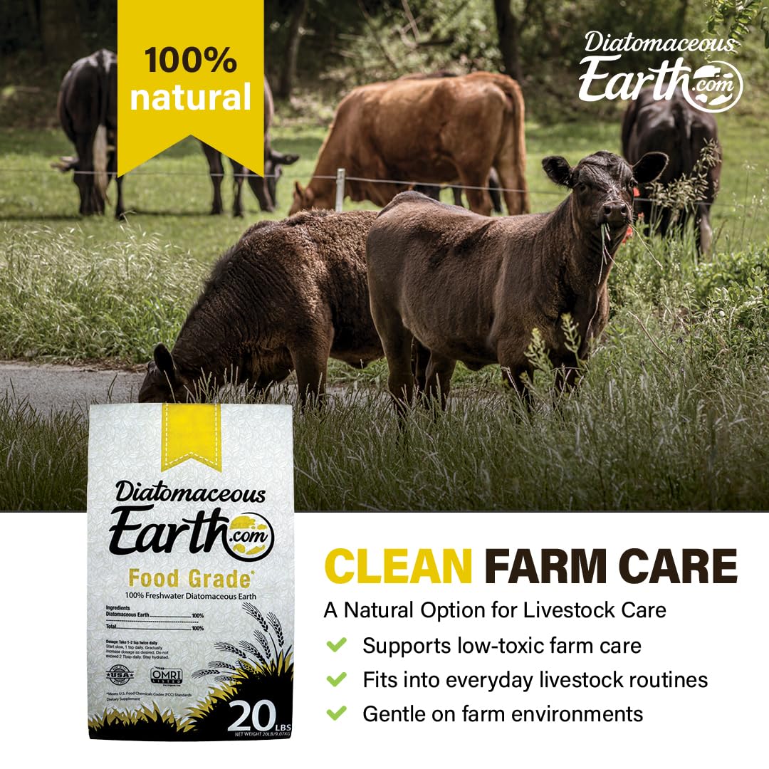 Food Grade Diatomaceous Earth 20lb Organic Powder N9916