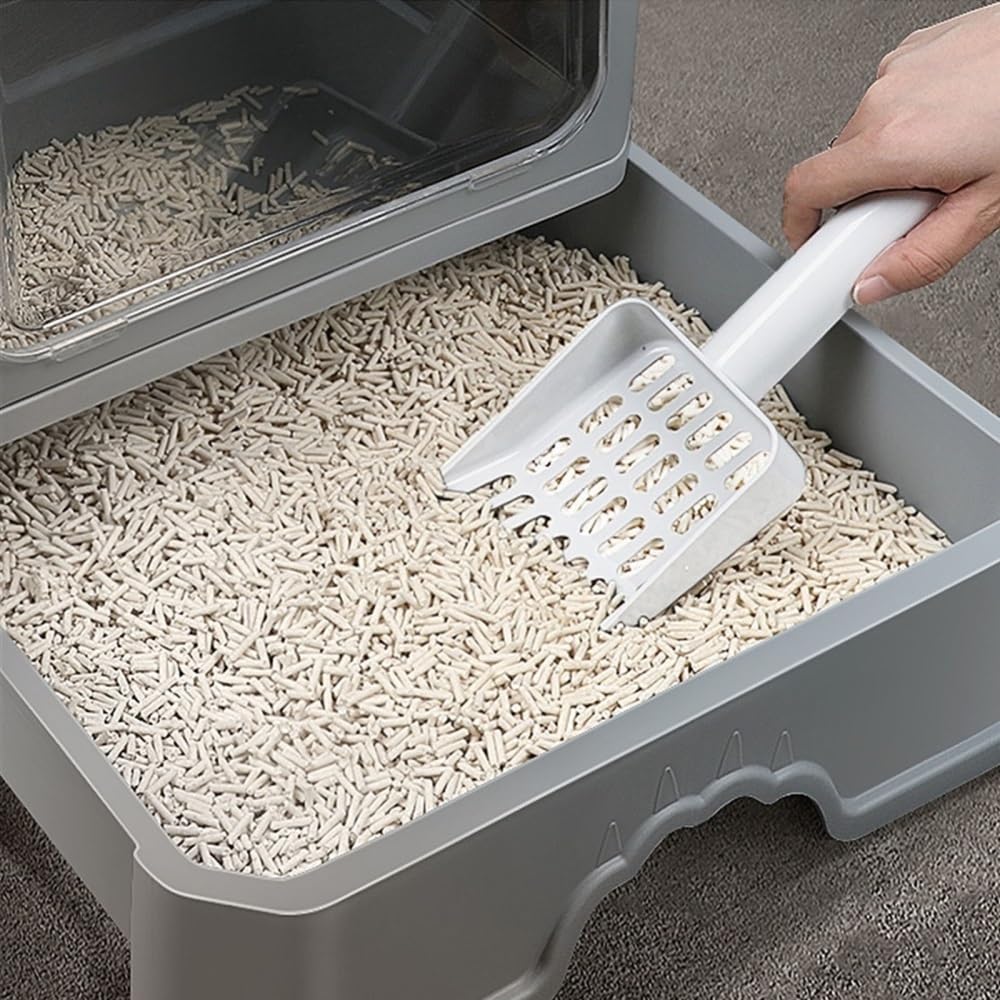 Foldable Enclosed Cat Litter Box with Lid E658