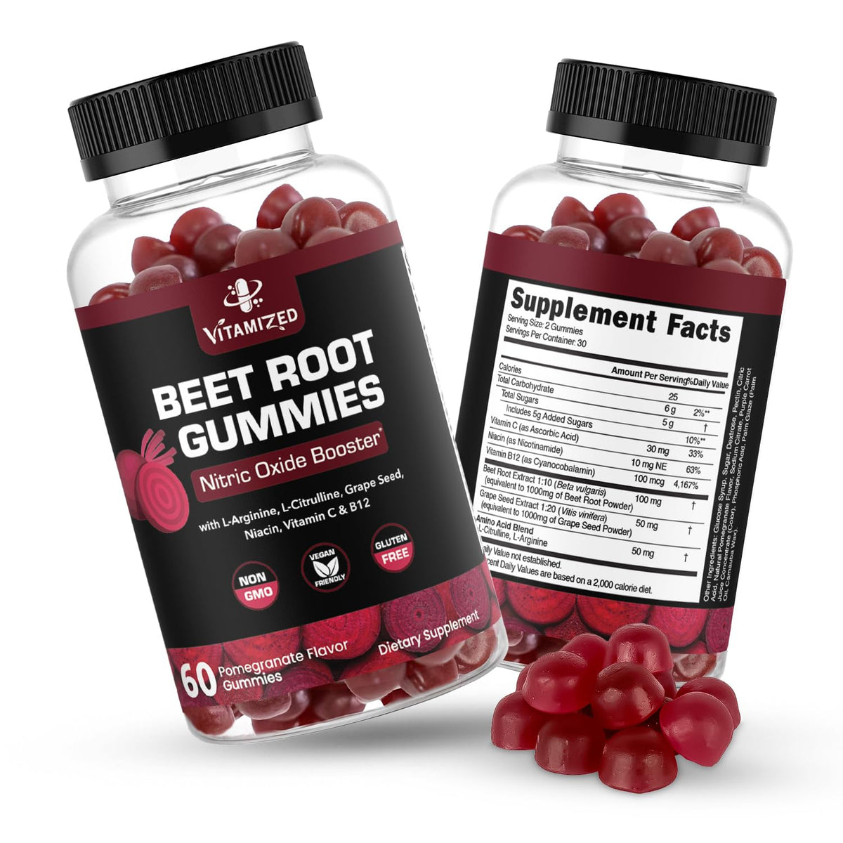 Beet Root Gummies with Grape Seed G413