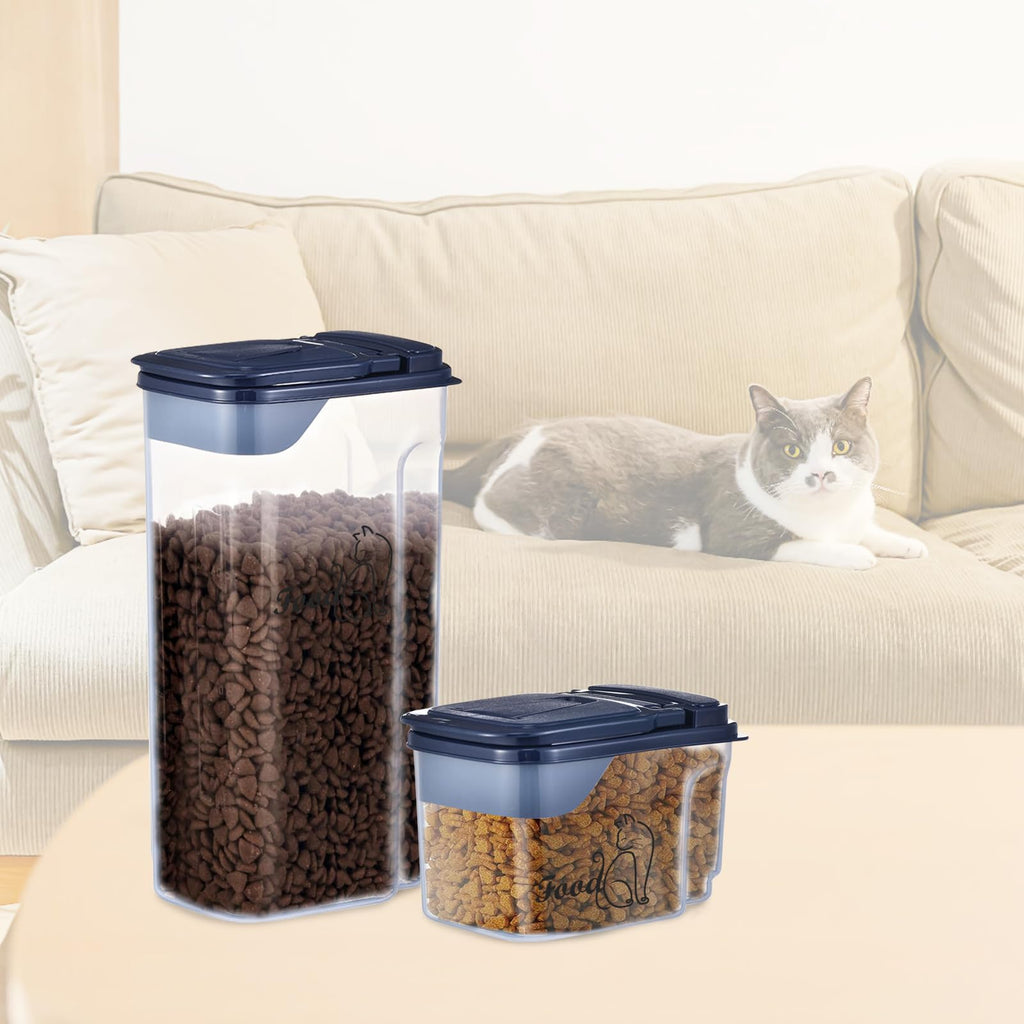 2 Pcs Airtight Pet Food Containers with Pour Spout X7018