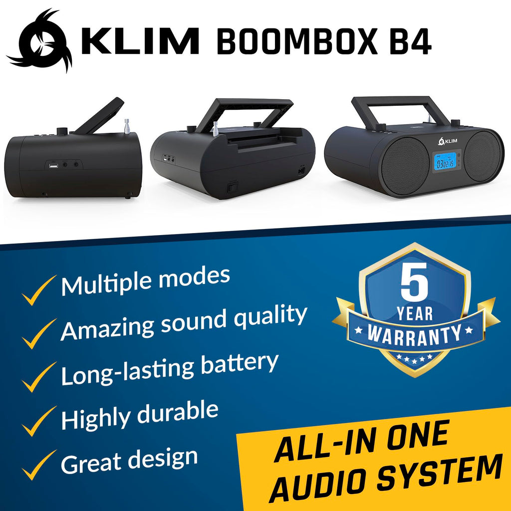 Portable CD Player Boombox with AM FM Radio and Bluetooth U586757