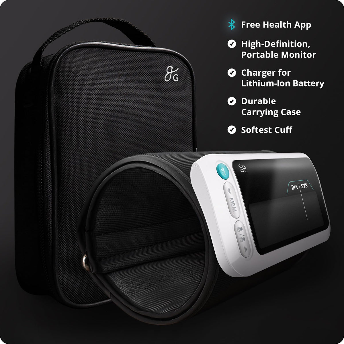 Bluetooth Blood Pressure Monitor with Upper Arm Cuff T48198