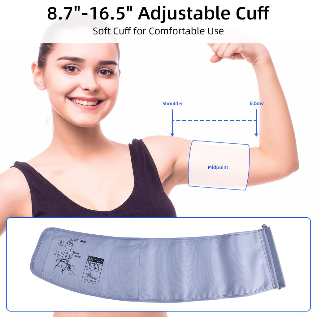 Automatic Upper Arm Blood Pressure Monitor with Adjustable Cuff O331841