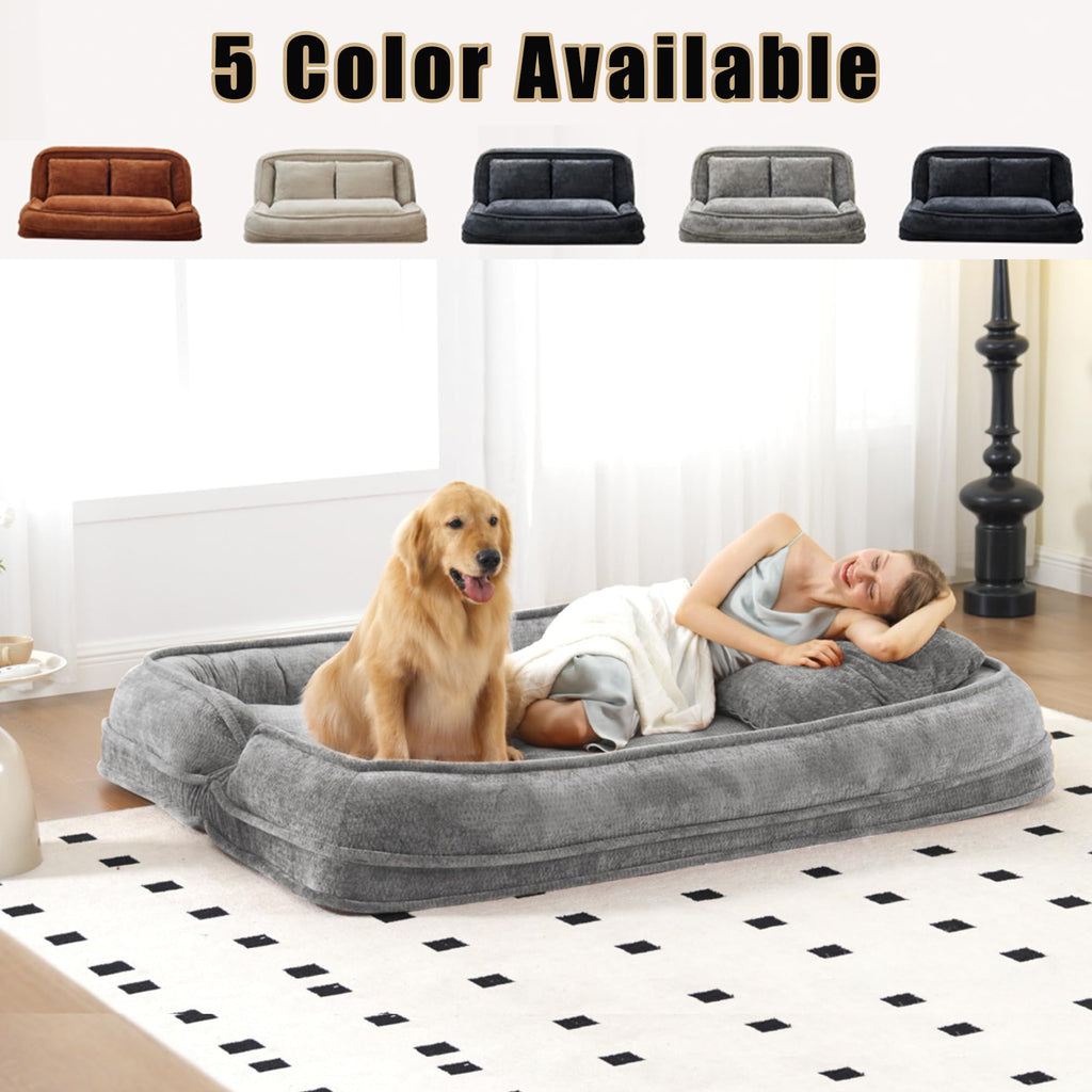 Oversized Convertible Floor Sofa Bed with 3 Pillows X423