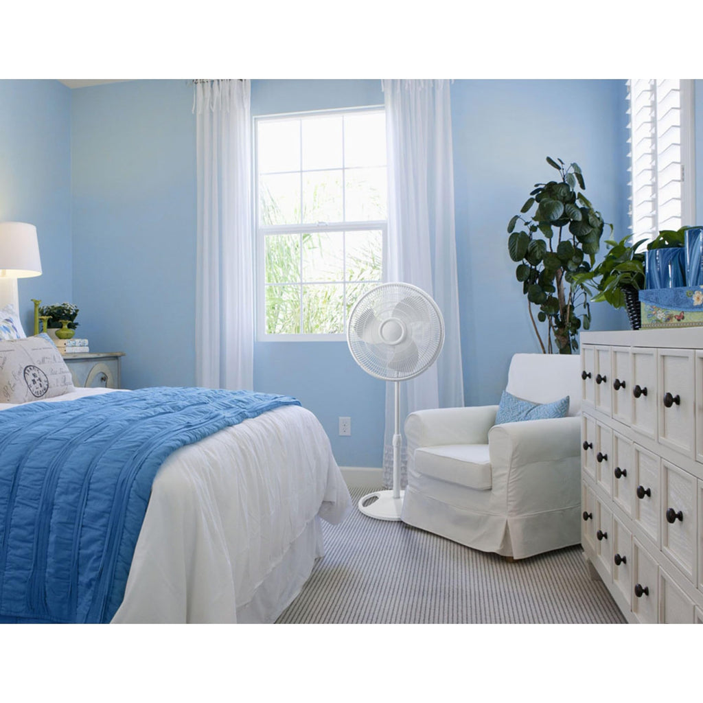16" Oscillating 3-Speed Pedestal Fan White N3644