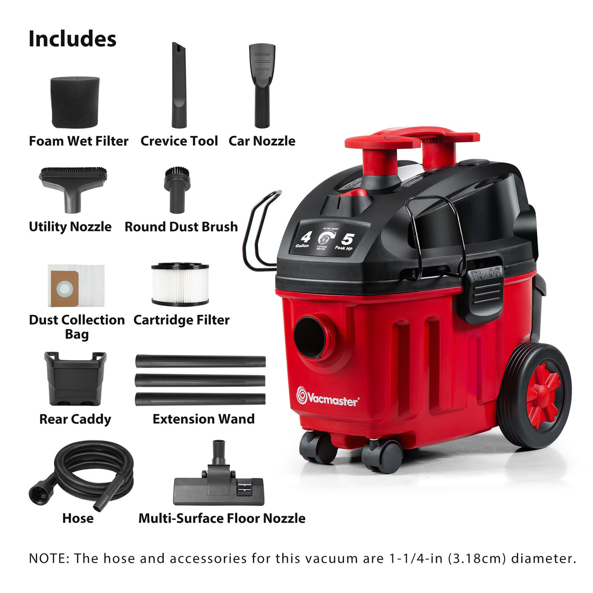 4-Gal Compact Wet/Dry Vacuum V980