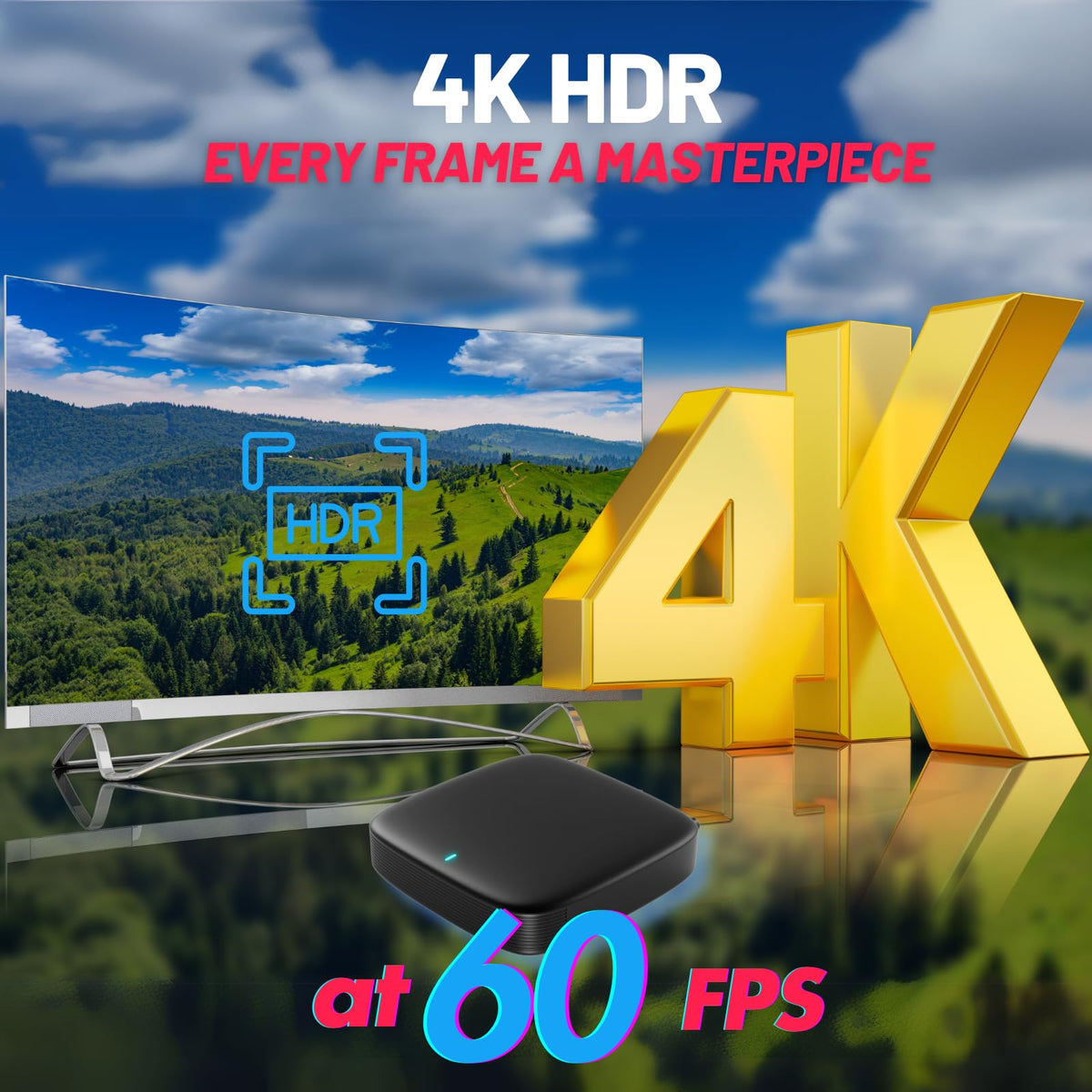 4K Streaming Media Player with Voice-Control Remote Q18235