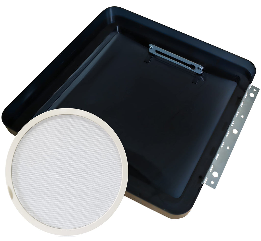 14"x14" RV Roof Vent Lid Replacement Smoke Dome Cover with Stainless Steel Screen S157826