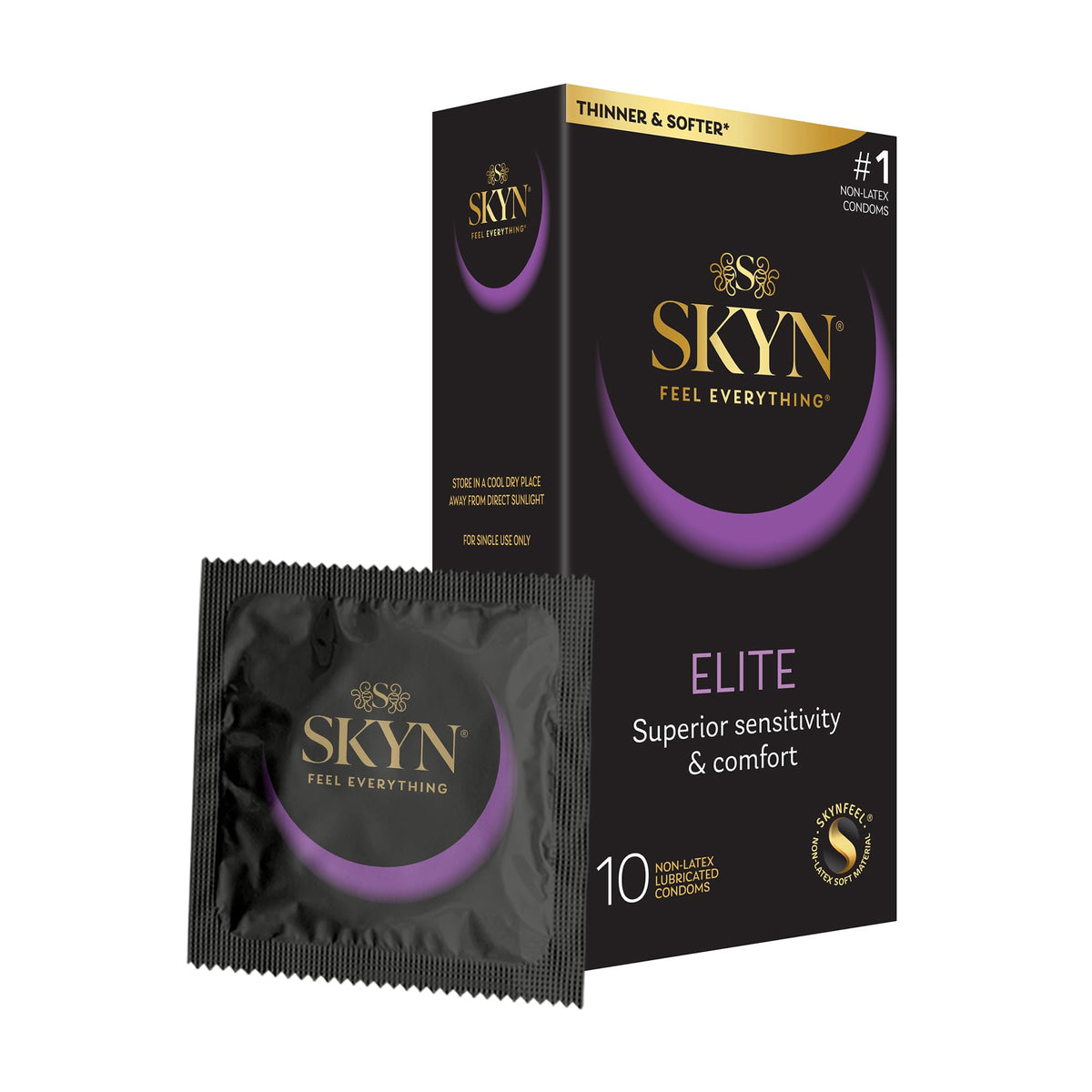 10 Count Ultra-Thin Lubricated Latex-Free Condoms O19788