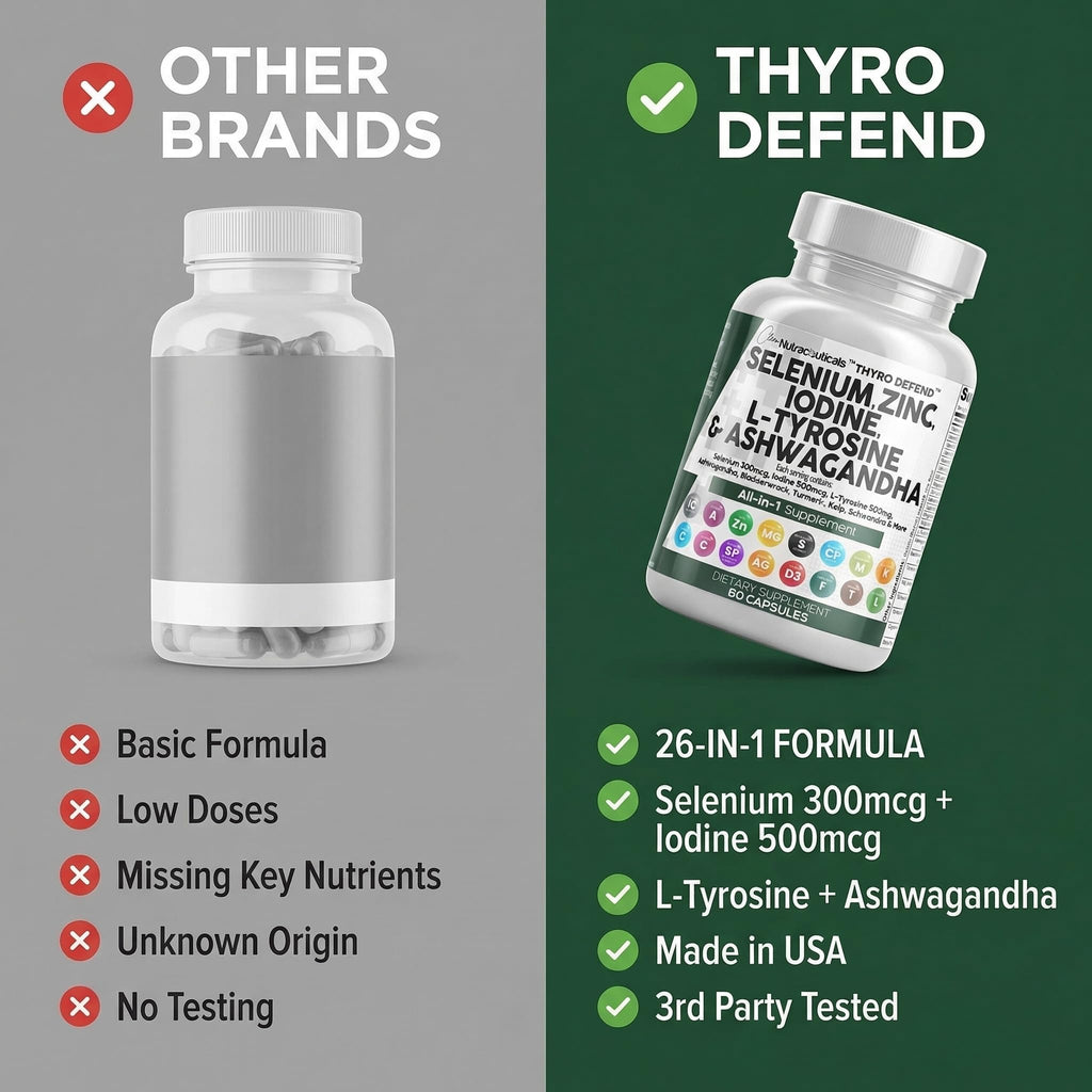 Selenium Iodine Thyroid Support Capsules H33412
