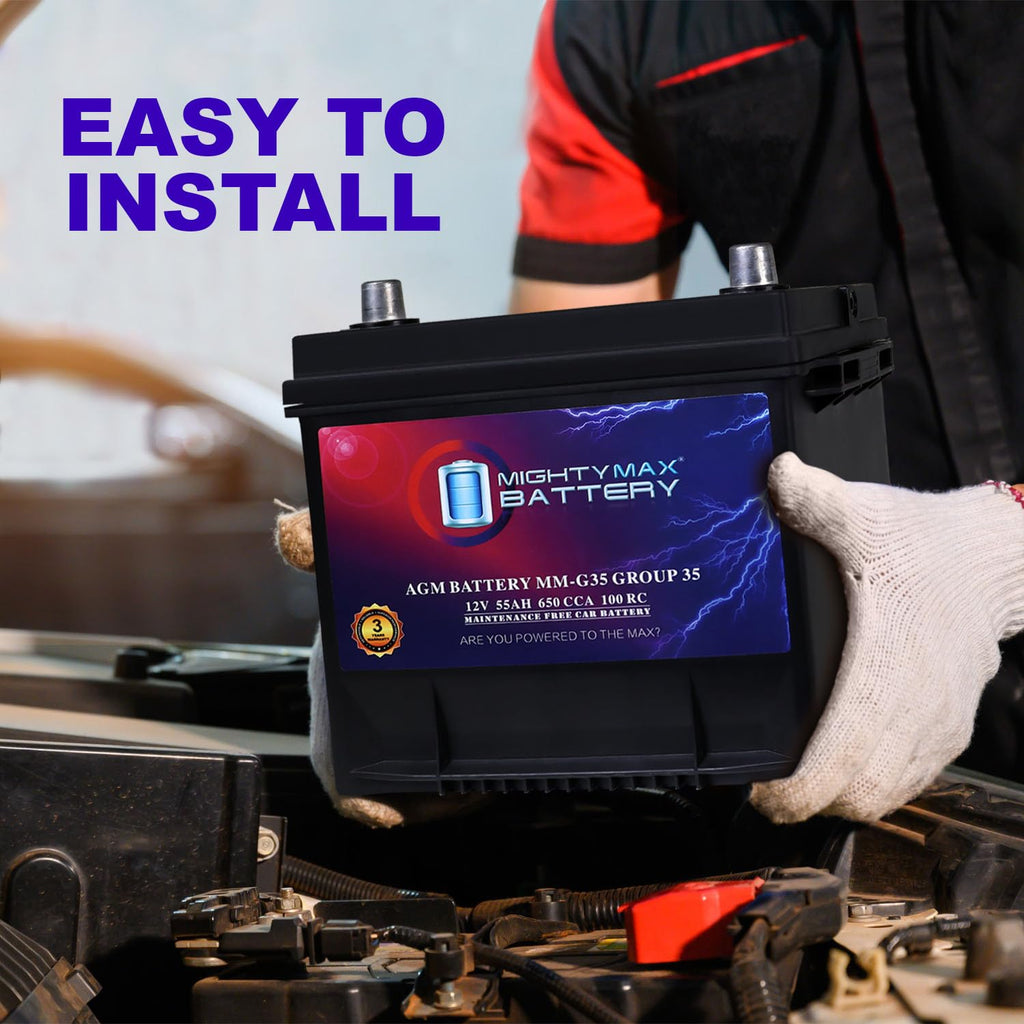12V 55Ah AGM Replacement Battery Z536