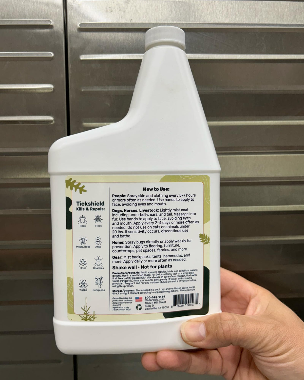Cedar Oil Spray for Ticks, Fleas, Chiggers & Mosquitoes O5956