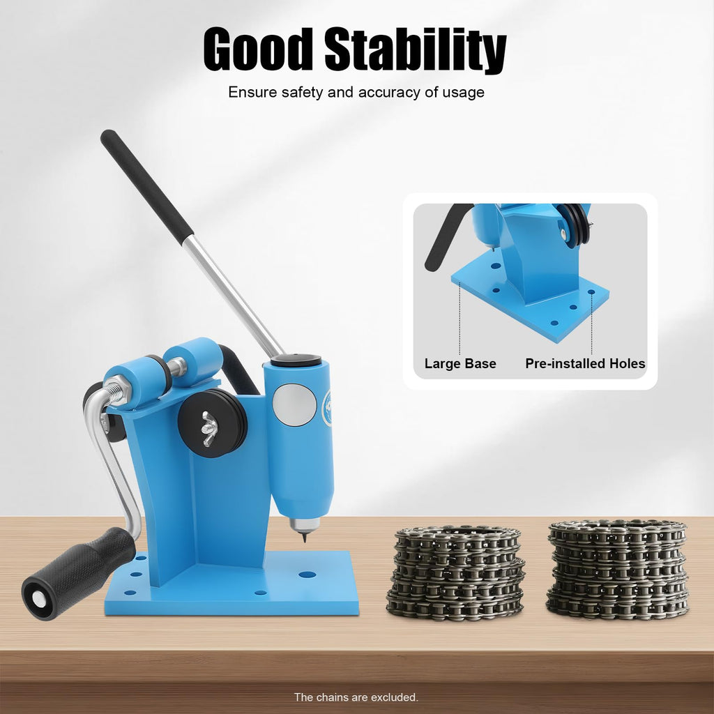 Heavy Duty 2 in 1 Chain Breaker & Riveter Tool with 3 Punches & 2 Connectors Y156