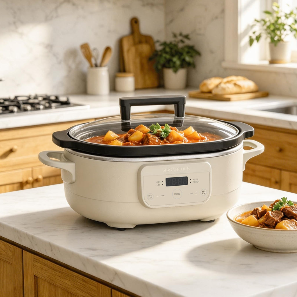 6 Quart Programmable Slow Cooker Nonstick Pot C38815