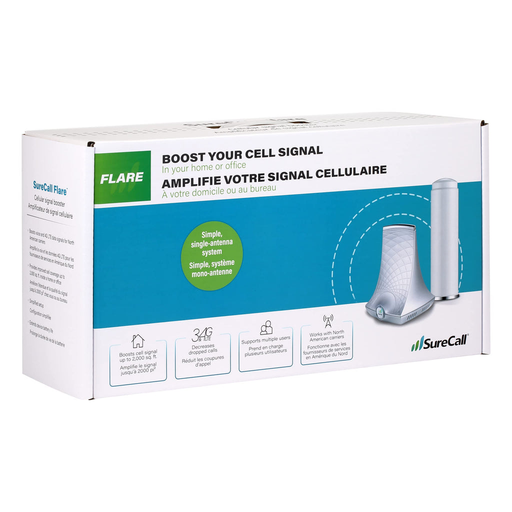 Cell Signal Booster up to 2500 sq ft 5G/4G LTE Multi-User All Carrier E963