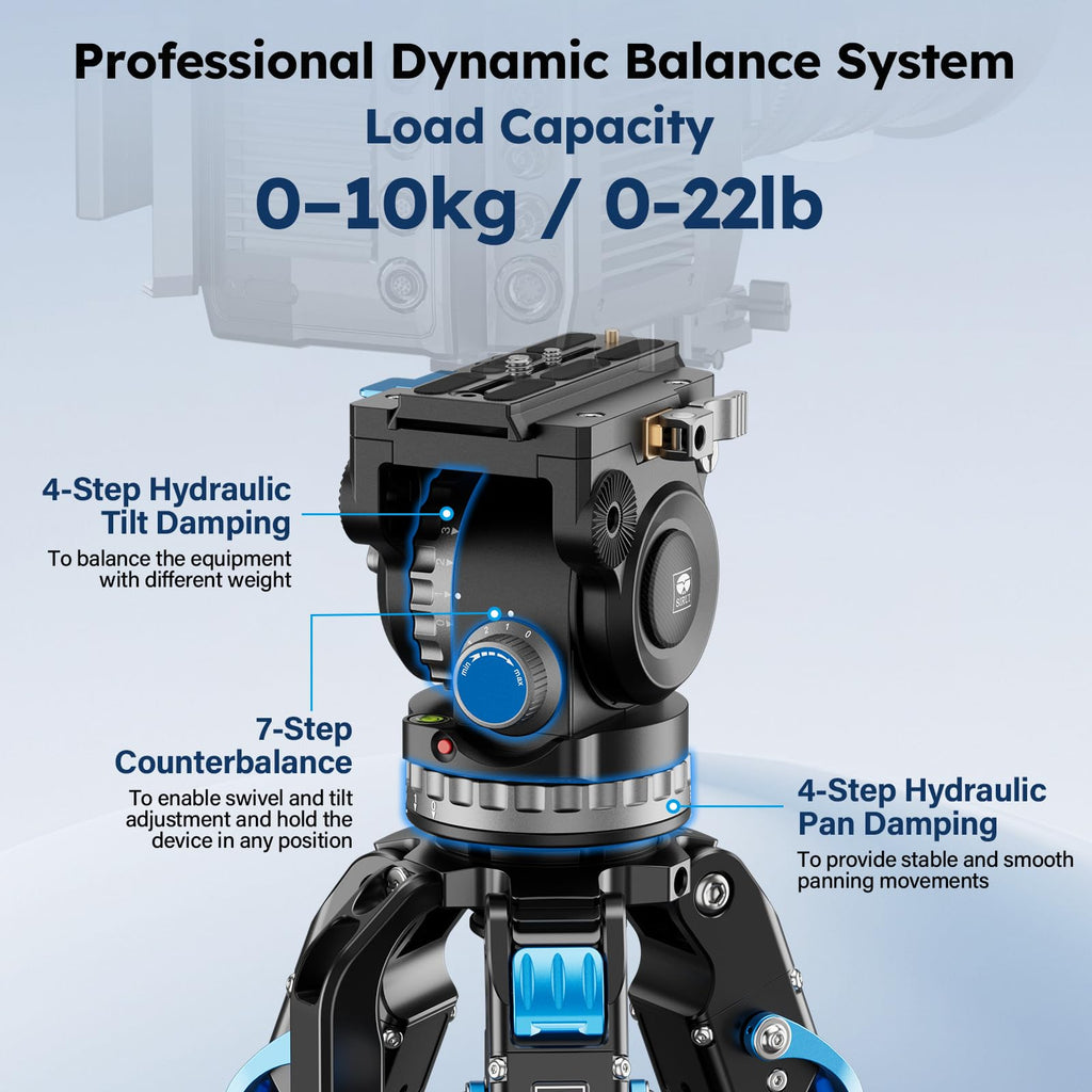 Carbon Fiber Video Tripod with Fluid Head K415301