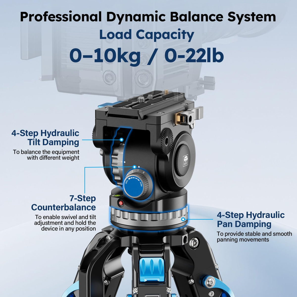 Carbon Fiber Video Tripod with Fluid Head K415301