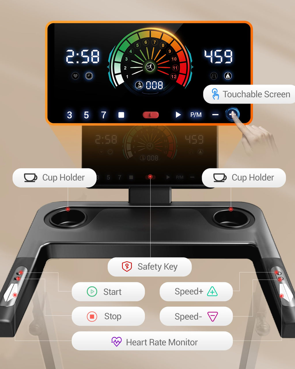 Treadmill with 20% Incline V5832