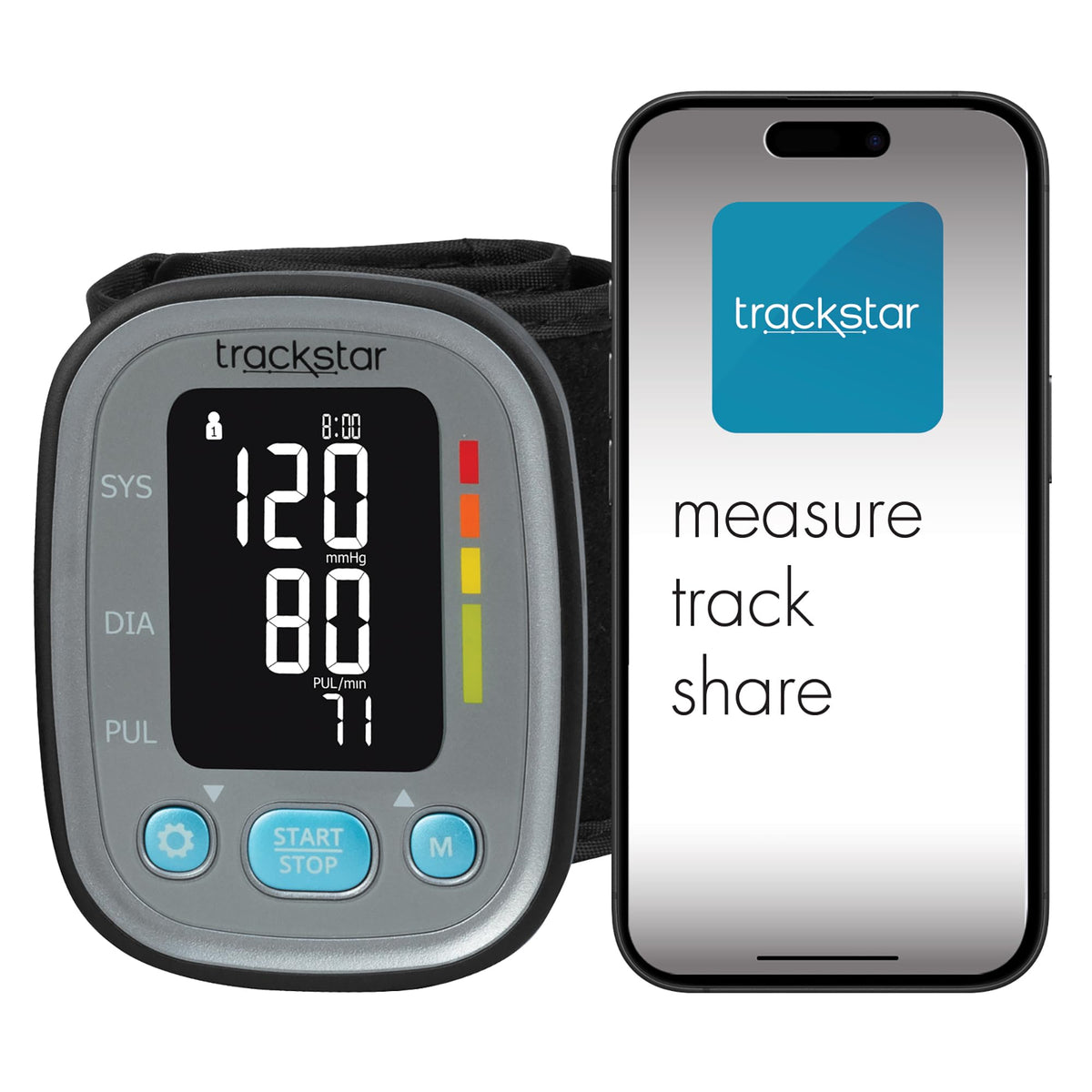 Smart Adult Wrist Blood Pressure Monitor C838255