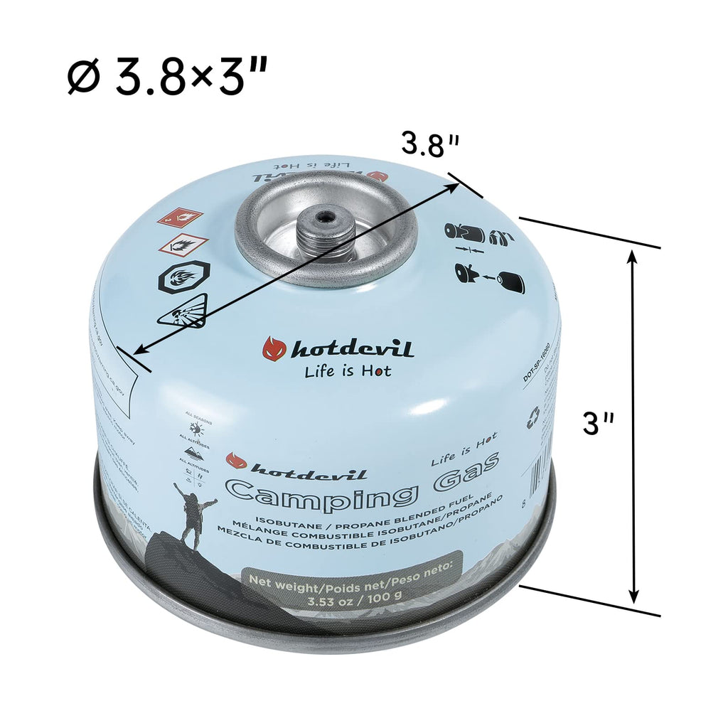 Isobutane Propane Camping Fuel Canister 3.53oz 4 Packs A1984