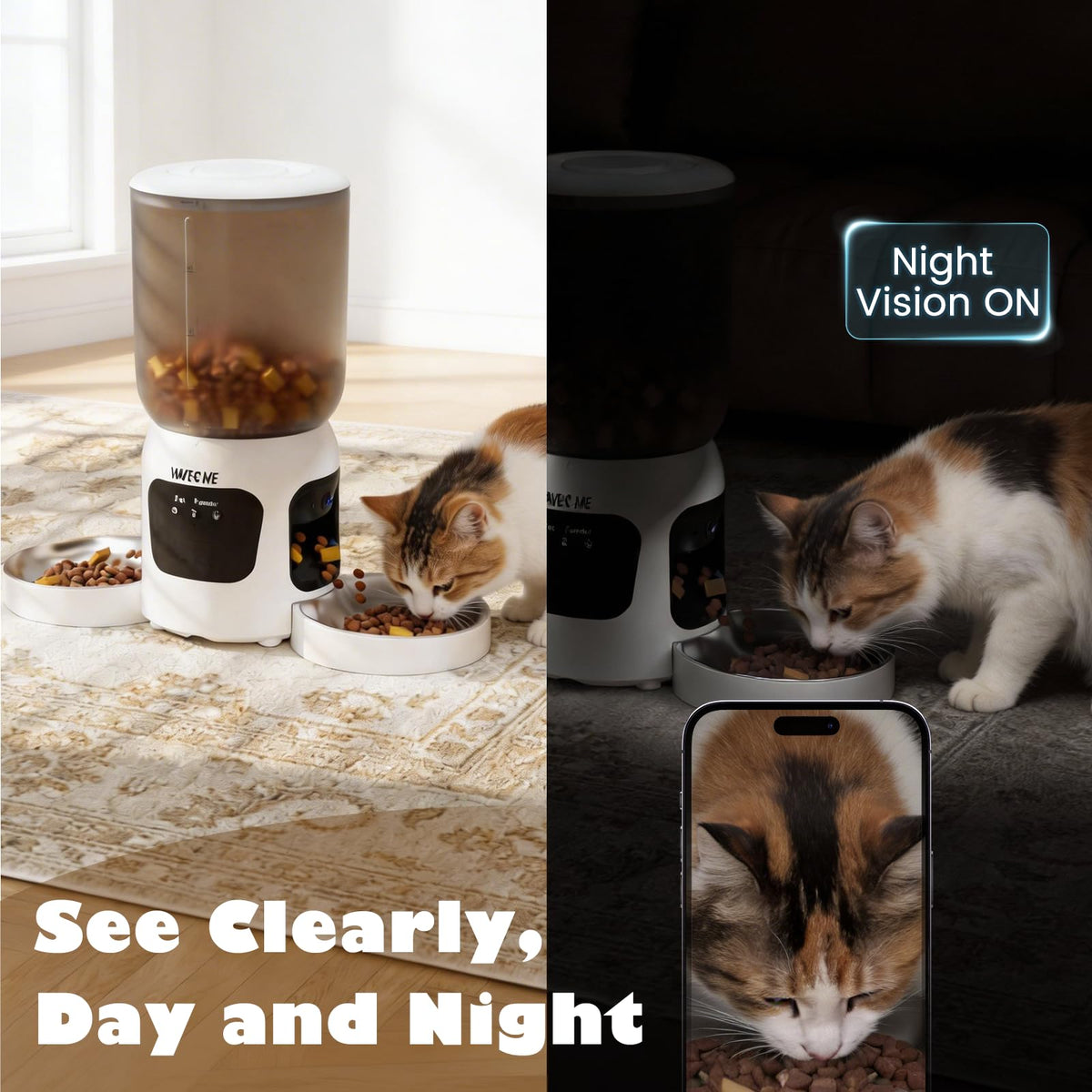 Automatic Cat Feeder with Dual Camera F500993