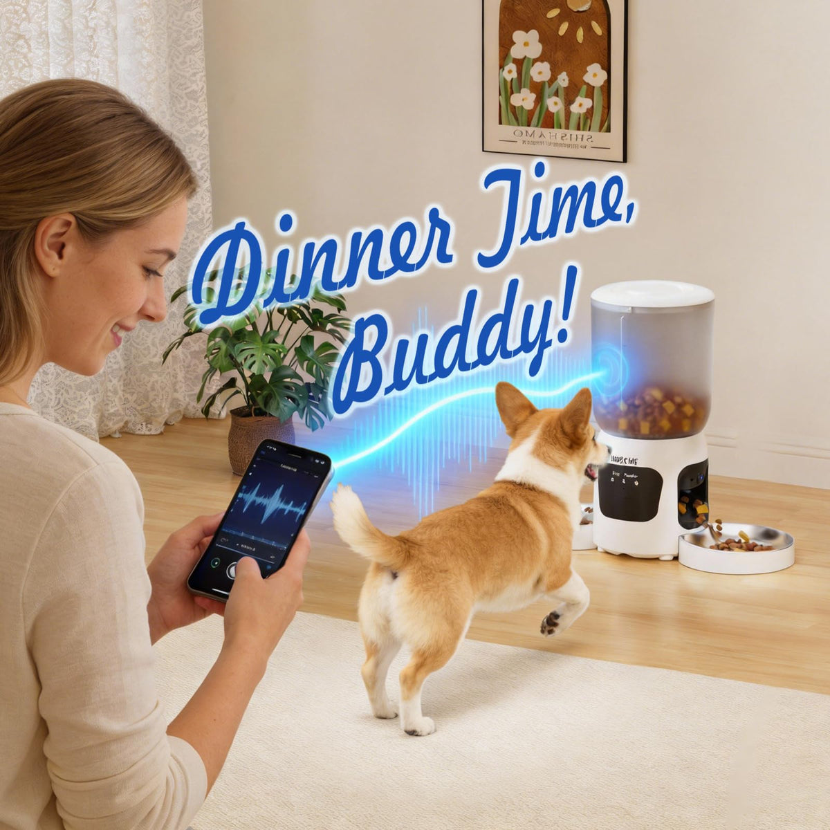 Automatic Cat Feeder with Dual Camera F500993