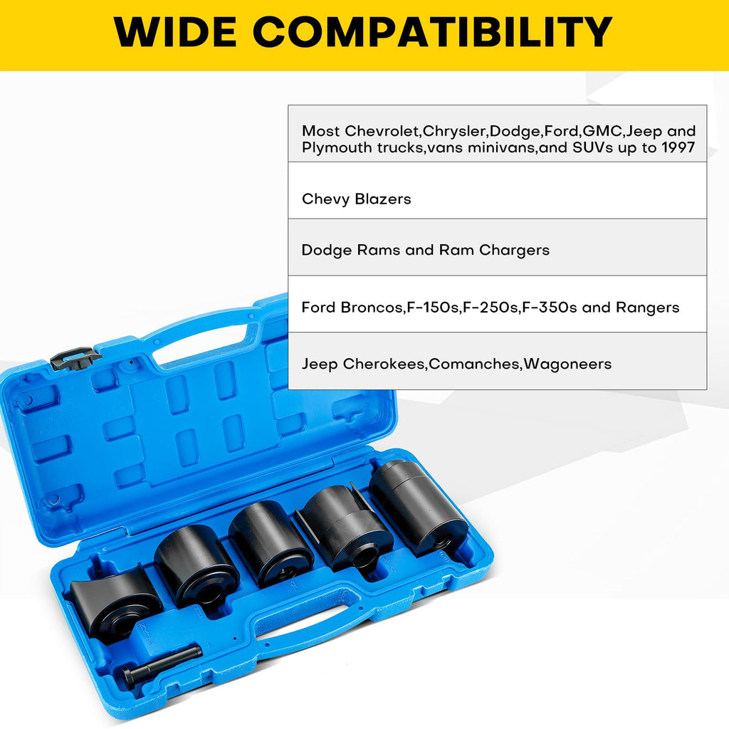 14PCS Ball Joint Remover Installer Adapter Tool Set H4823