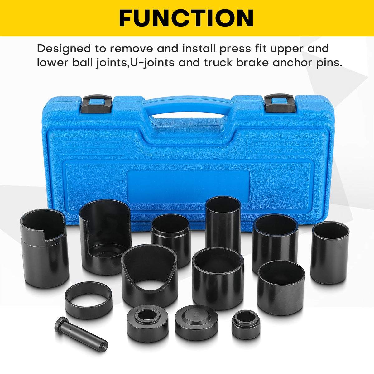14PCS Ball Joint Remover Installer Adapter Tool Set H4823