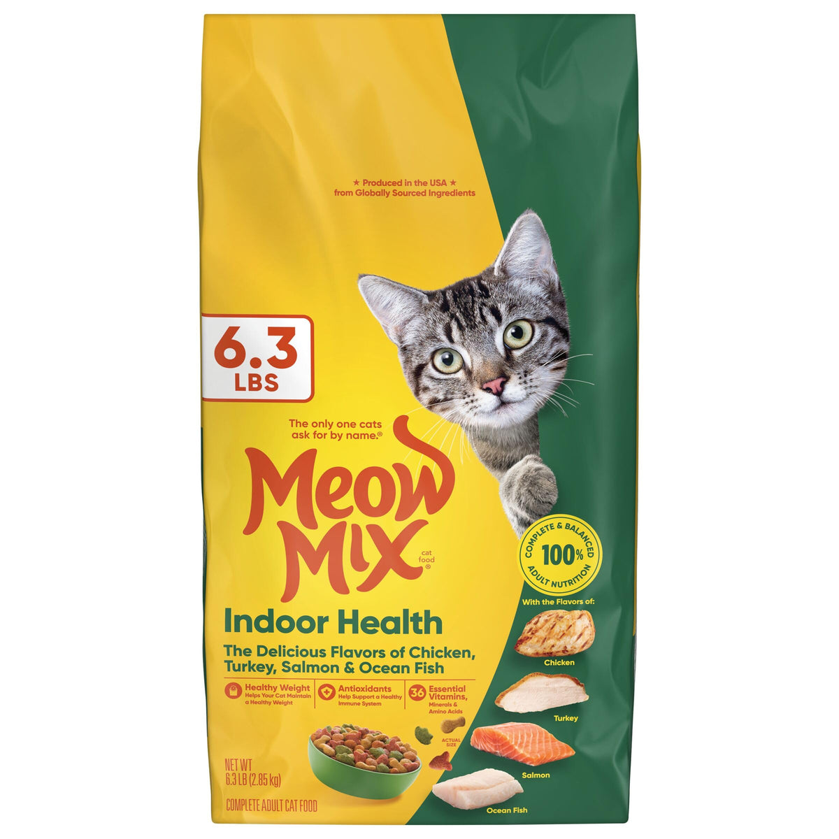 Indoor Health Dry Cat Food 6.3 Pound Bag H575353