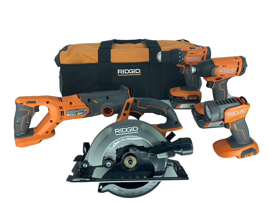 18V Lithium-Ion Cordless 5-Tool Kit with 4.0 Ah Batteries and Charger O599036