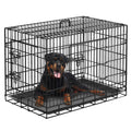 48" Foldable Metal Dog Cage with Removable Tray C3975