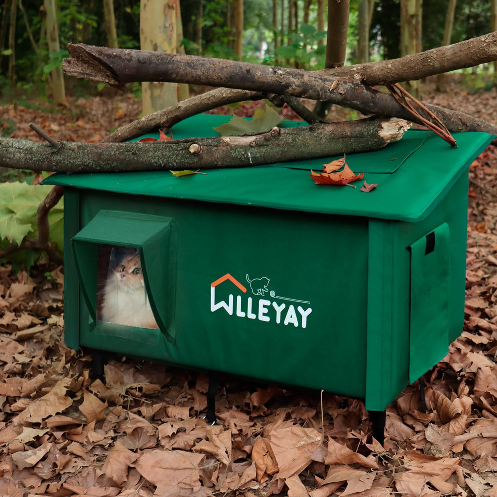 Extra Large Collapsible Heated Cat House S495