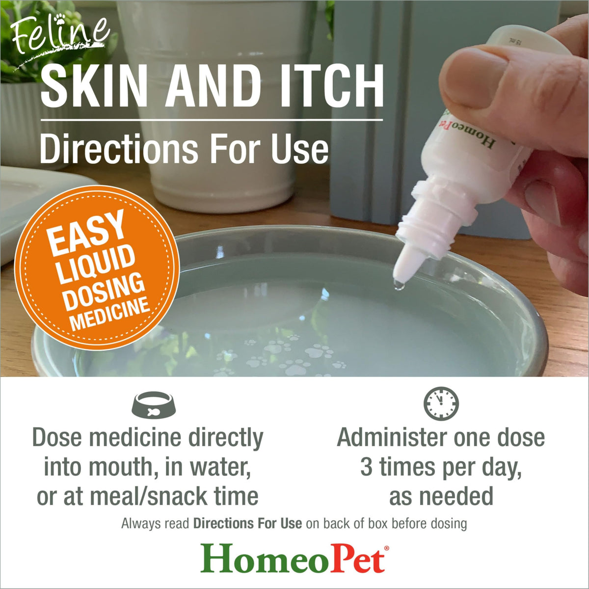 Feline Skin and Itch Supplement 15 Milliliters G132788