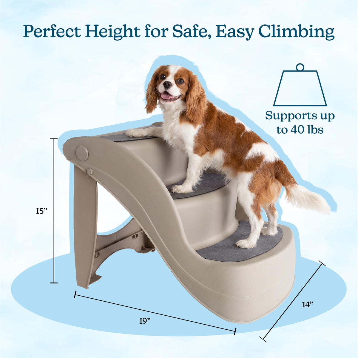 3-Step Dog Stairs with Safety Locking Pins U85575